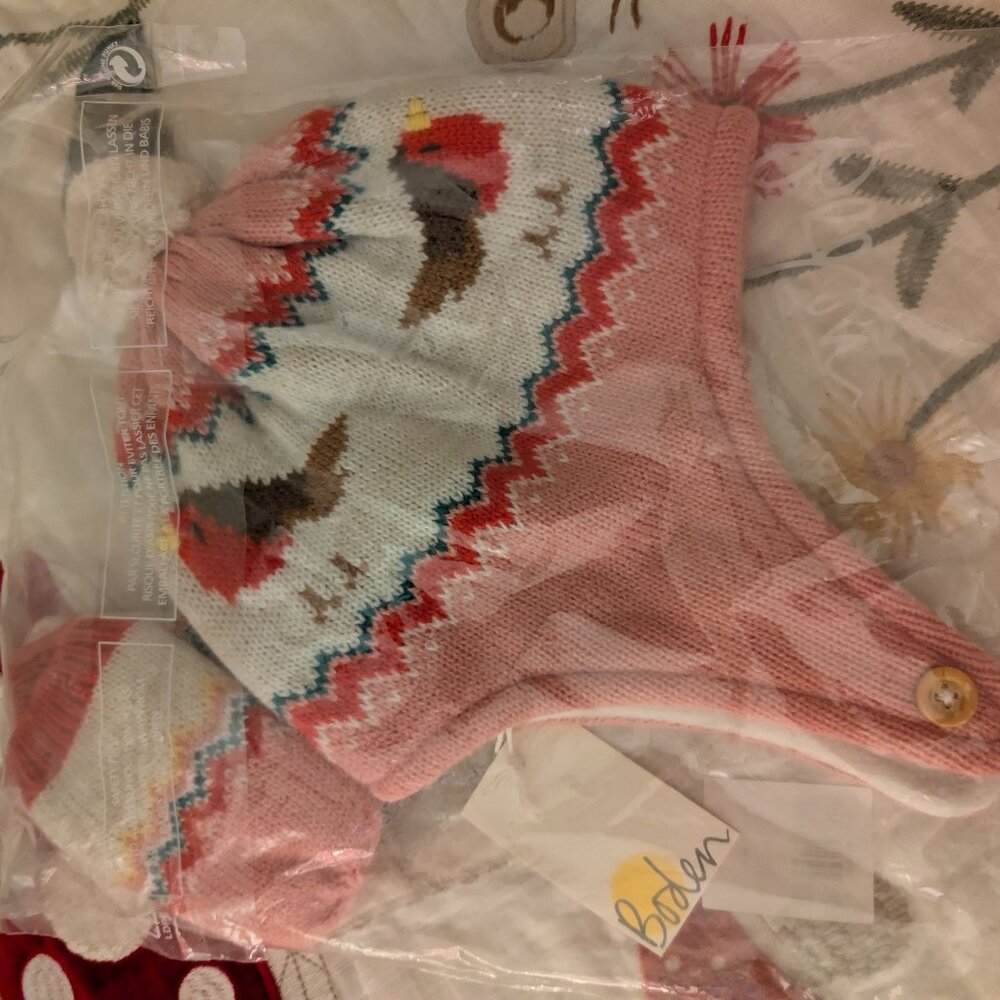 Baby Boden Hat and Mitten Set